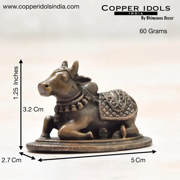 _2.1_inches,_Copper_Shivalinga_with_Nandi_Set_,_190_Grams_Set_,_Patina_Antique_Finish_,_Pack_of_1_Pair